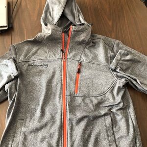 Men’s Grey Zip-up Hoodie - Large